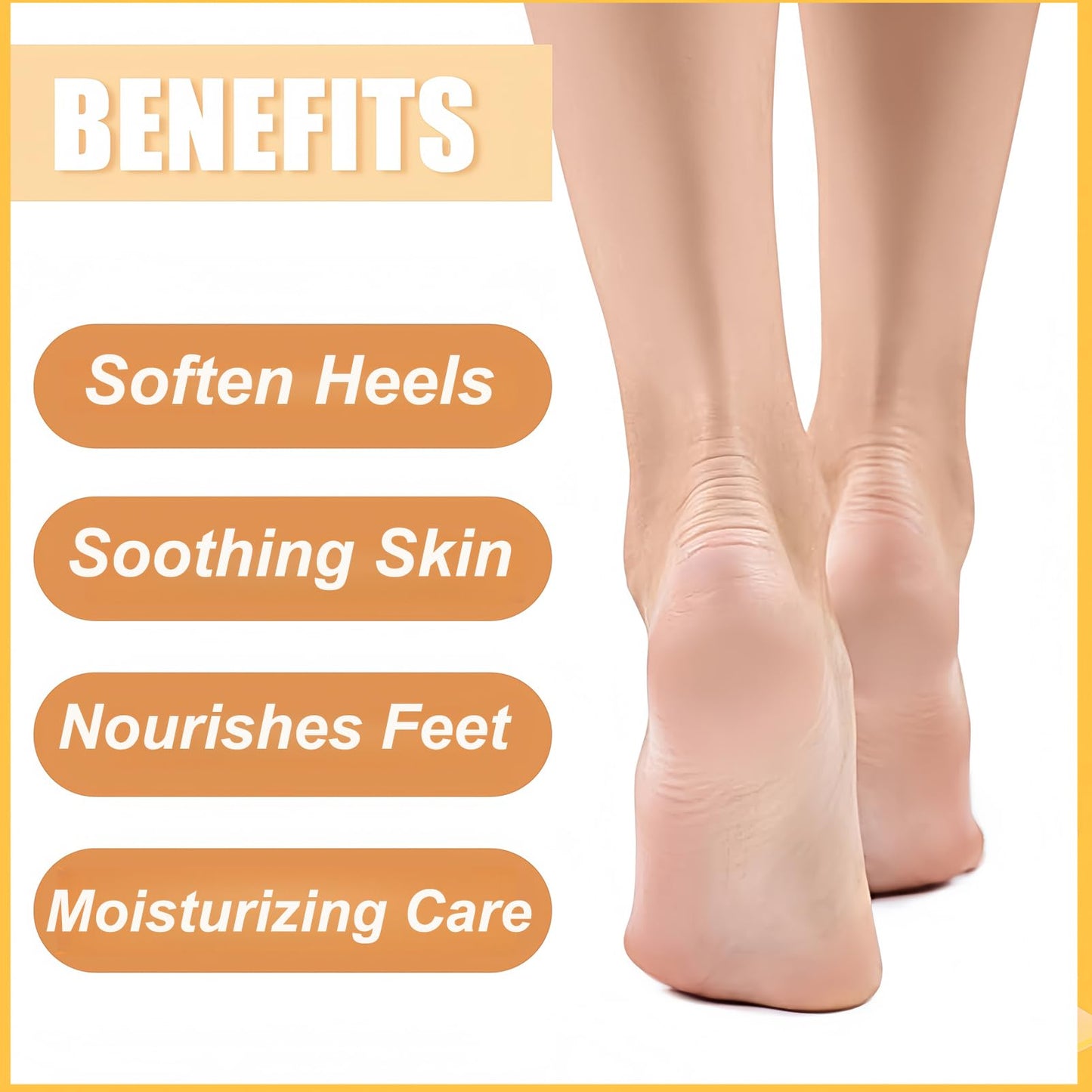 KAHSOSE 2Pcs Manuka Honey Foot Balm Stick, Moisturizing Hand and Foot Cream for Dry Cracked Heels, Heel Stick Balm for Women & Men, Callus Hydrating Cream for Hands, Elbows & Knees