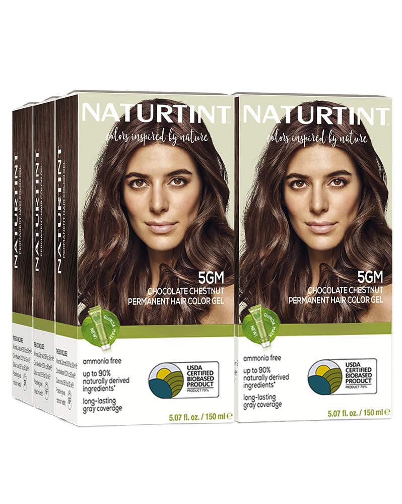 Naturtint 7N Hazelnut Blonde Permanent Hair Color | Ammonia-Free, Vegan, 100% Gray Coverage, Long-Lasting Results
