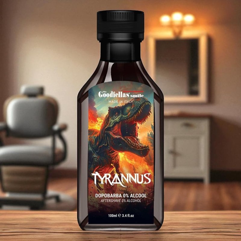 The Goodfellas' smile Alcohol-Free Soothing Aftershave Splash/Tonic, Made in Italy, 100 ml, 3.38 oz (TYRANNUS/Citrus & Wood)