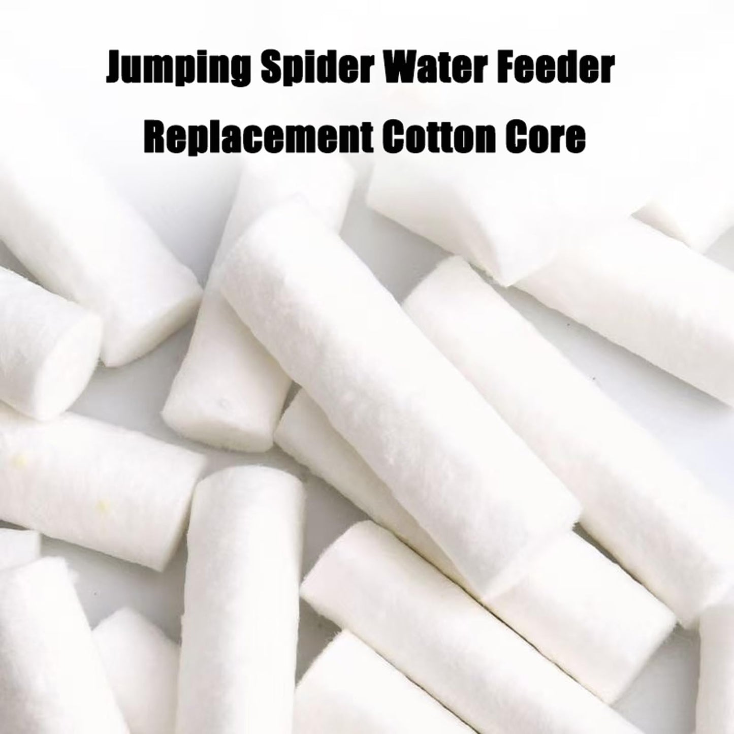 Daerky Jumping Spider Water Fountain Replacement Cotton roll, Absorbent Cotton Swab (30 Pieces)
