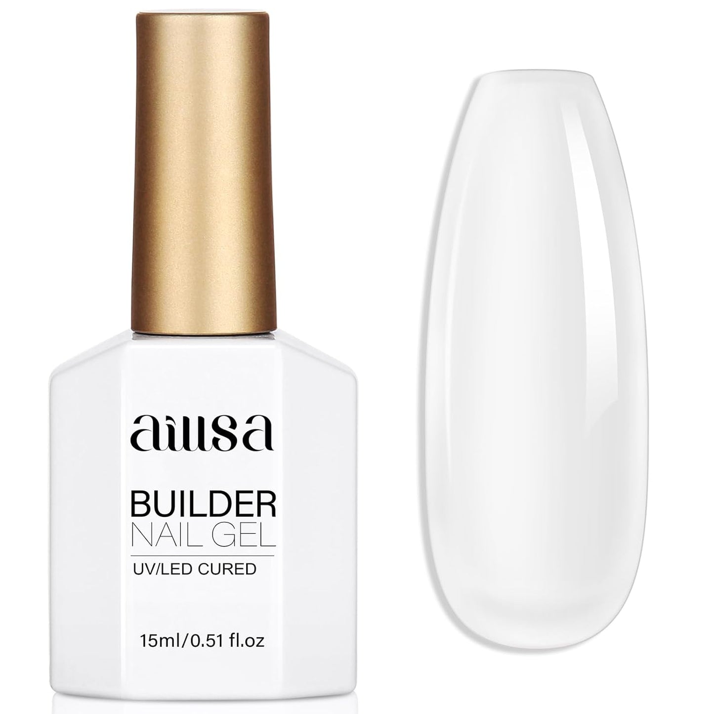 AILLSA Gel Nail Polish - Base & Top Coat for DIY Nail Art | Long-Lasting, High Gloss Shine, 0.51 Fl Oz