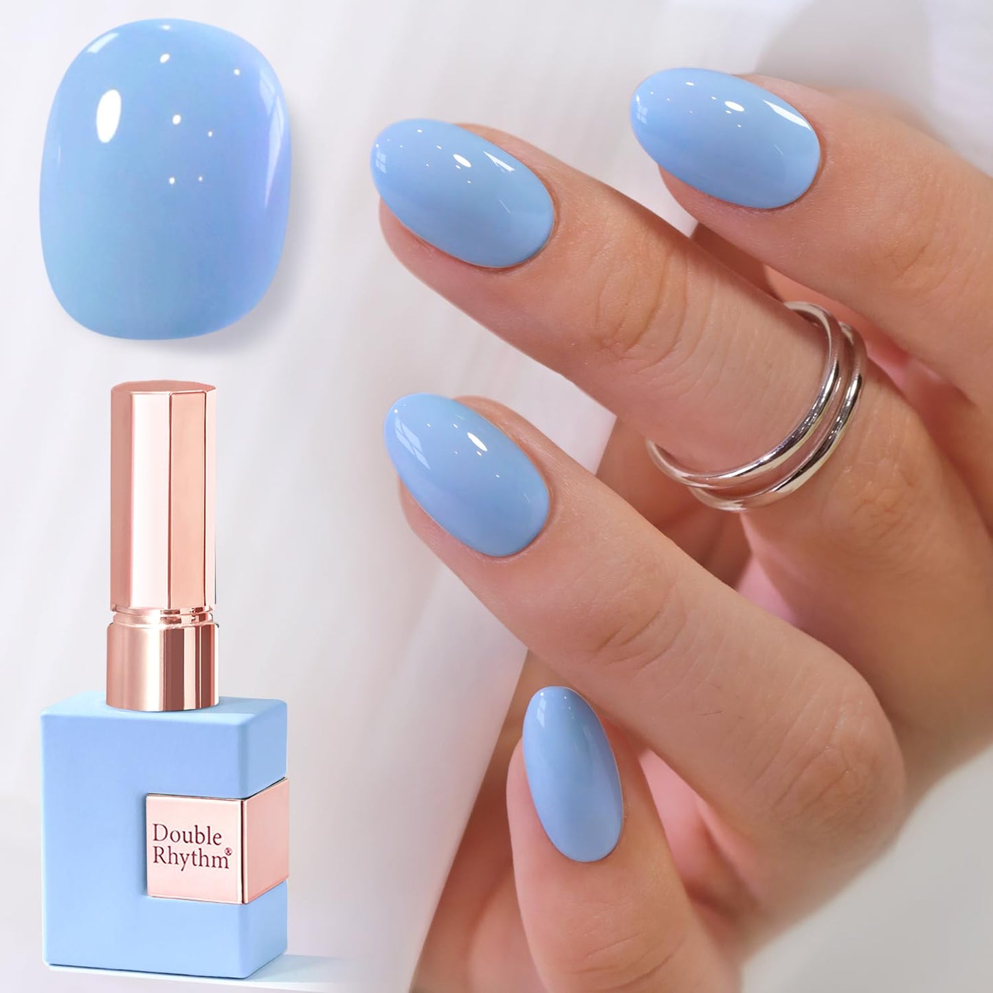 Gel Nail Polish - Translucent Light Milky Pastel for DIY Manicure | 0.5 Oz Rose Pink