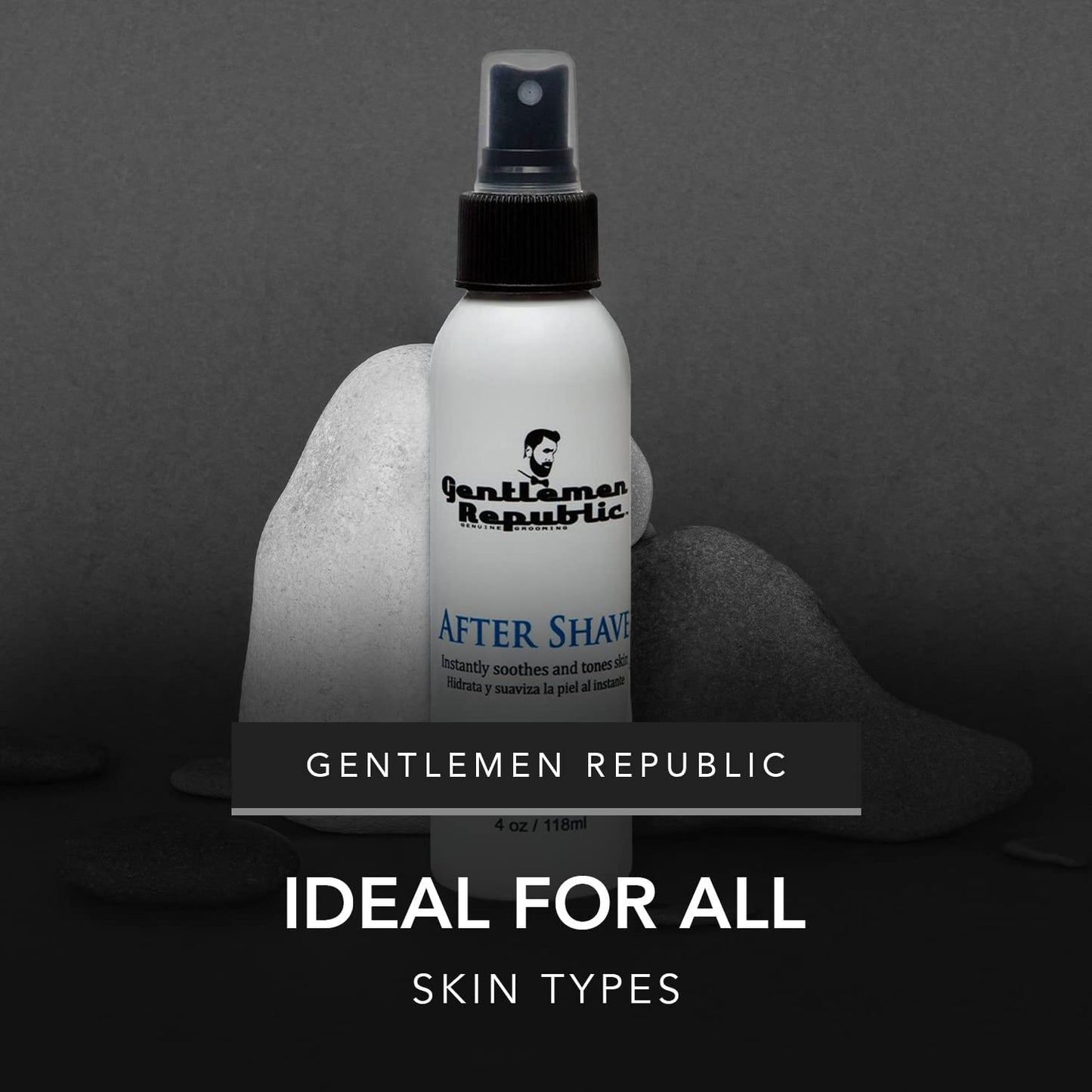 Gentlemen Republic Shaving Kit - Shaving Gel and After Shave Combo Pack - Alcohol, Lather and Dye Free Clear Shave Gel with Aftershave, 2 Pack