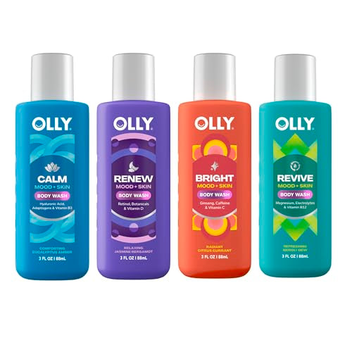 OLLY Vitamin-Infused Body Wash Mixed Pack, 4-Count Set