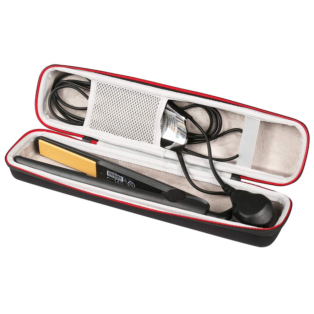 Faylapa Hard Carry Travel Case for Hair Straightener Iron,Hair Straightener EVA Case for Vacation (Accessories Not Include,Black)