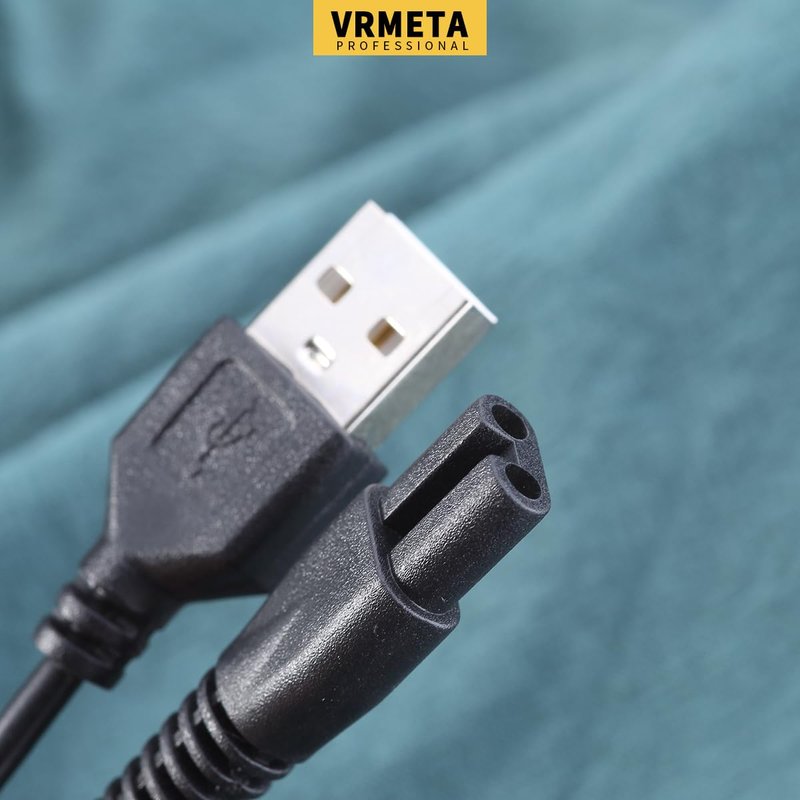 VRMETA Universal Power Charger Cord for Freeb**d Electric Shaver and Skull Head Shaver and Many Brands USB Electric Shaver Power Charger