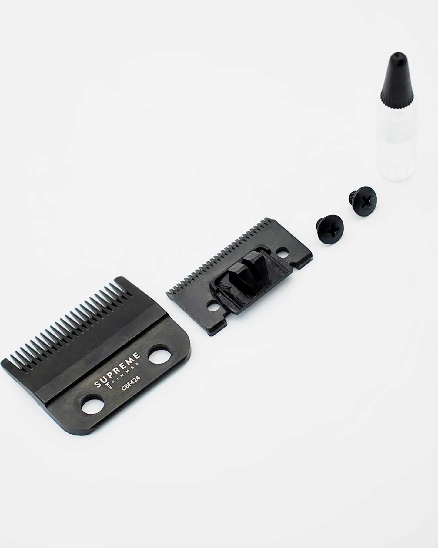 Supreme Trimmer Replacement Fade Blade CBF424 | Steel Blade for Hair Clippers | Black