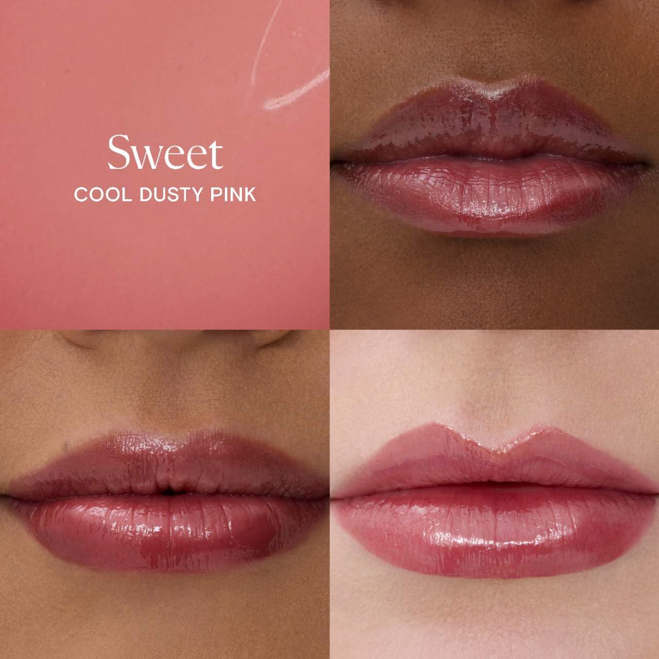 Lassi Lips Staining Lip Oil - Long-Lasting Moisturizing Tint | Lightweight Glossy Stain - 0.12 oz (Sweet Cool Dusty Pink)