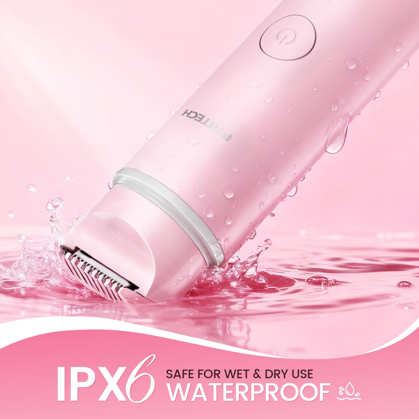 PRITECH Electric Shaver for Women Dual Head Facial Shaver for Women