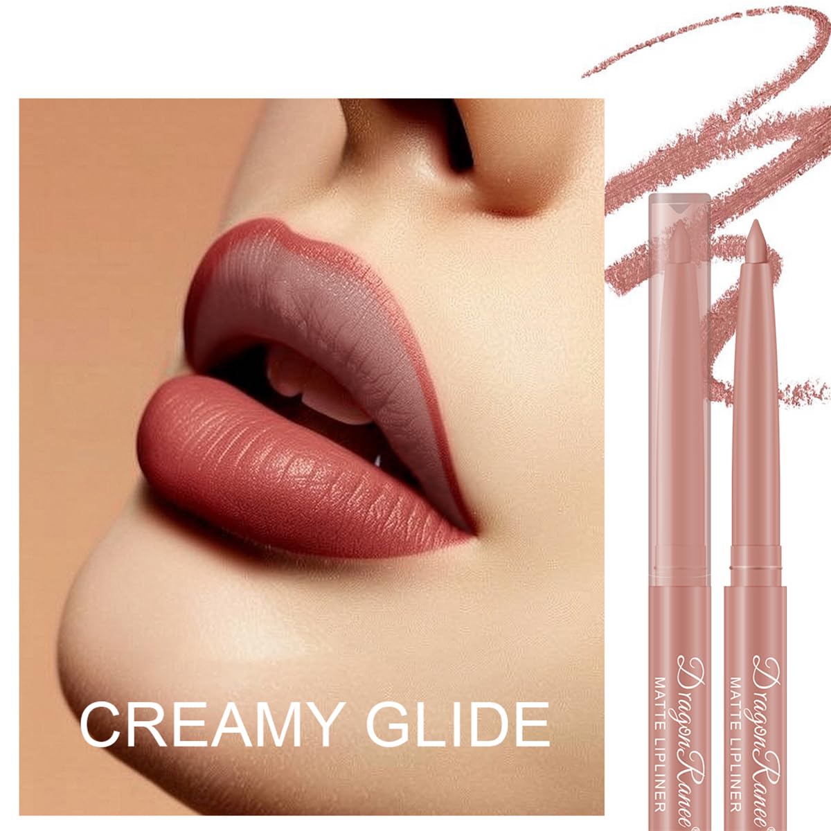 12PCS Pink Creamy Matte Lip Liner Pencil Set - Waterproof Long-Lasting Color for Perfect Pout | Soft Pink Makeup Kit