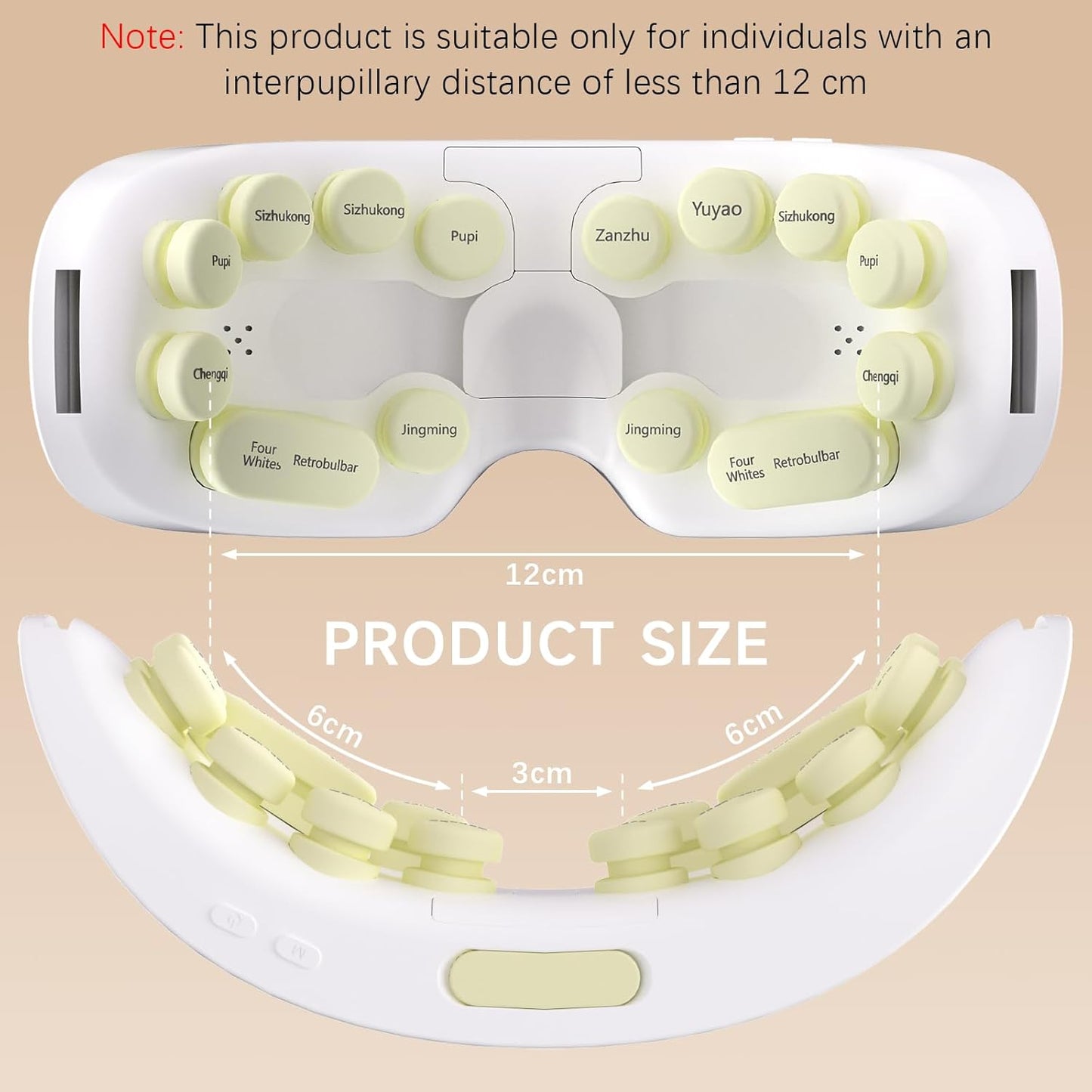 Eye Massager with Heat & Cooling - Smart Heated 3D Massage Mask for Travel & Home Use | Perfect Father's Day Gift