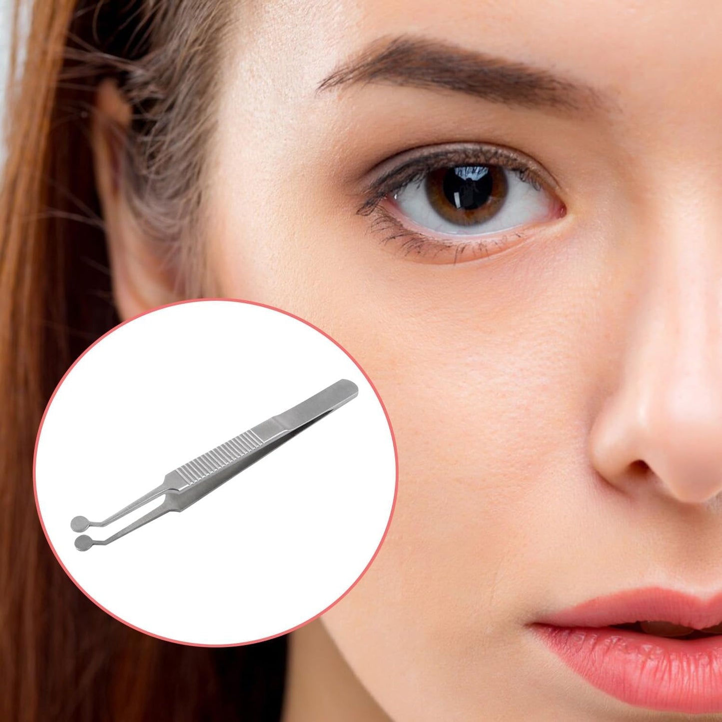Meibomian Gland Expressor,Professional Forceps Stainless Steel Eyelid Massage Tweezers for Dry Eyes，Eyelid Gland Blockage Unblocking Physiotherapy Tools,