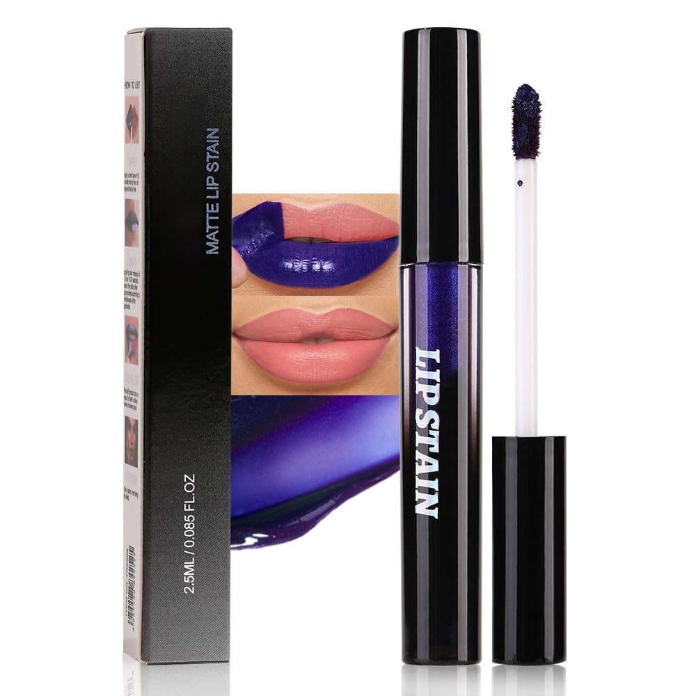Vivid Red Lip Stain - Matte Finish Transfer Proof Lip Tint | Long Lasting Waterproof 24-Hour Pigment, 04#