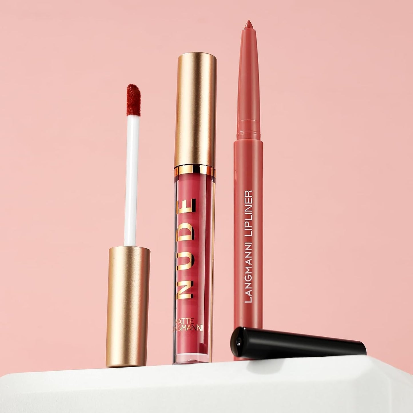 Matte Lip Liner & Liquid Lipstick Set - Velvety Nude Waterproof Long Wear | 8 Pcs High Pigment Makeup Gift Set