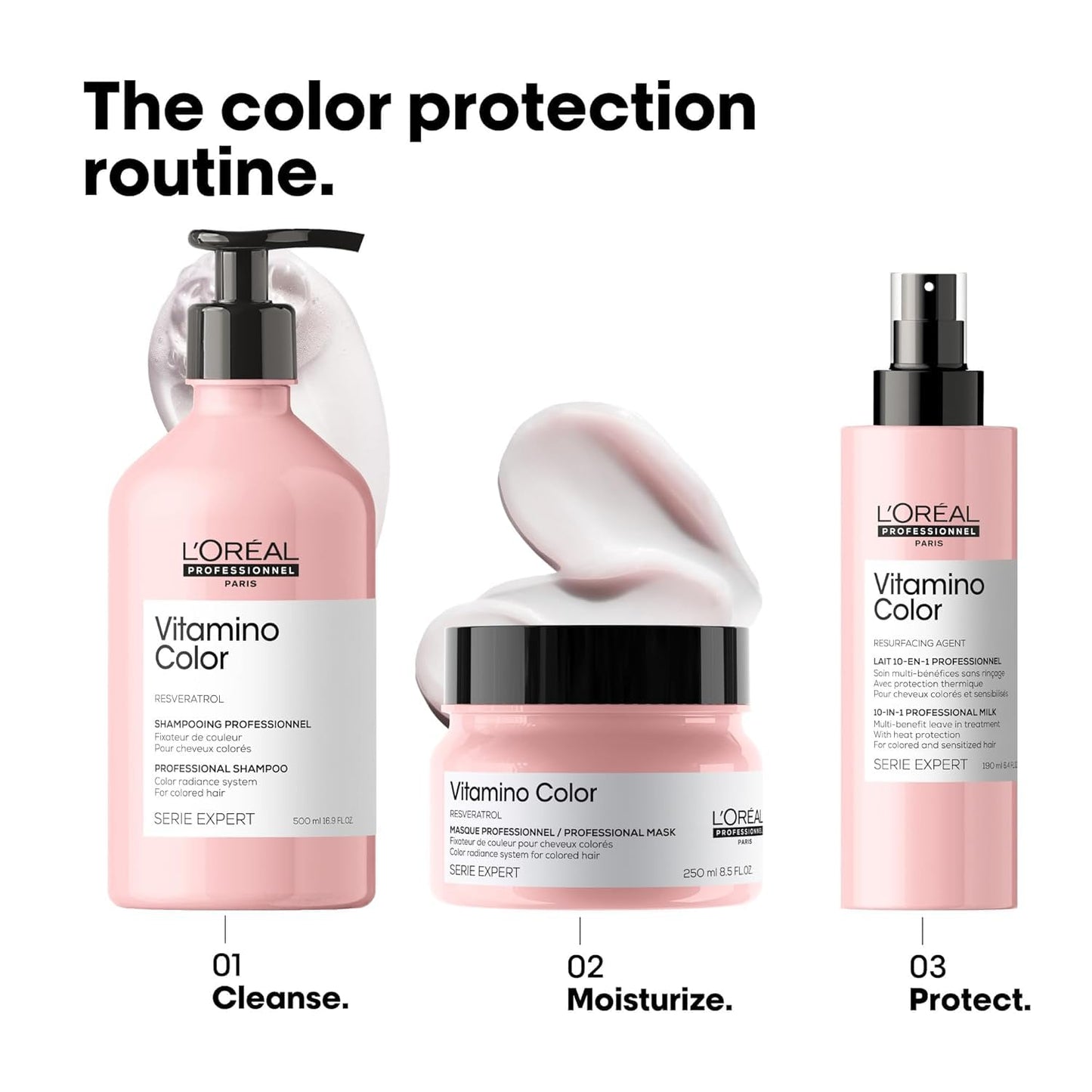 L'Oréal Professionnel Vitamino Color Hair Mask - Color Protection, Shine Enhancement & Moisturizing | 8.5 oz