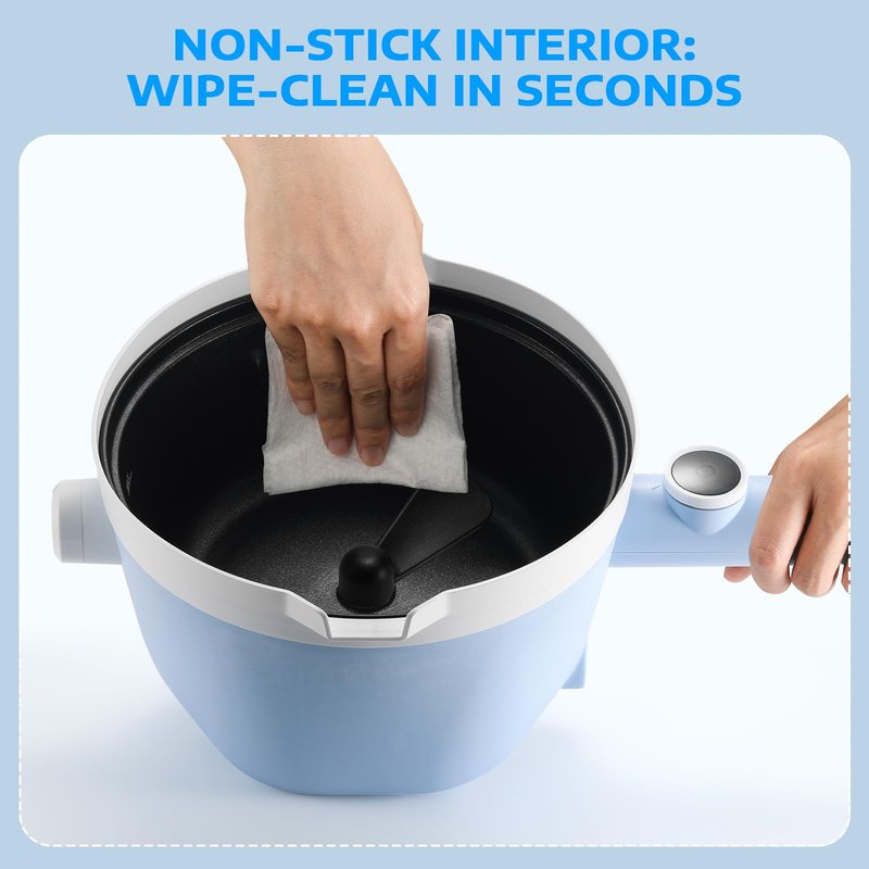 OFFNOVA 6LB Self-Stirring Wax Melter, 1000W Wax Melter for Candle Making, 3L Large Capacity, 6-Min Fast Melt, Digital Temp Display, Heat-Resistant Handle, Candle Making Kit for Beginners & DIY