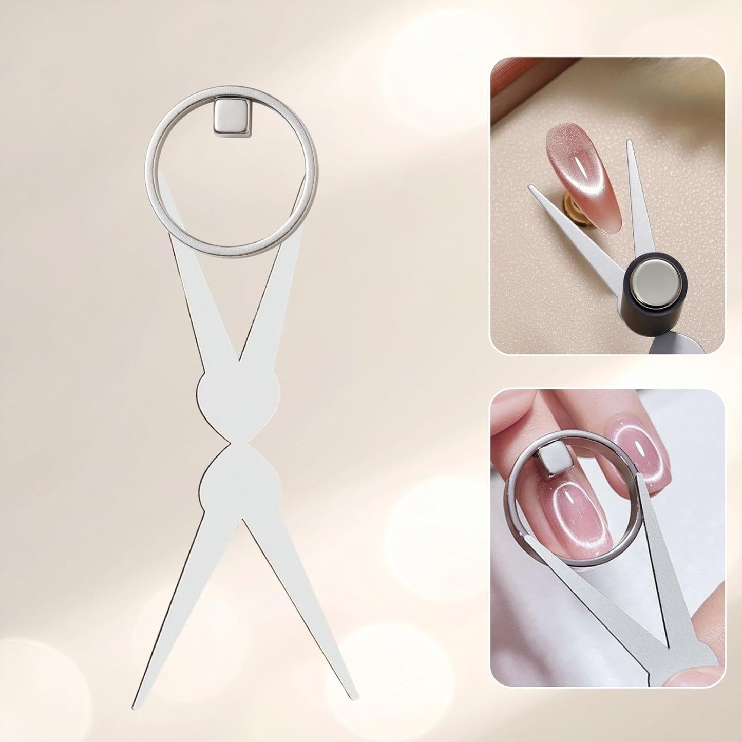 Cat Eye Magnet Set - 8-in-1 Nail Art Tools for Stunning Cat-Eye Effects | Yellow Color