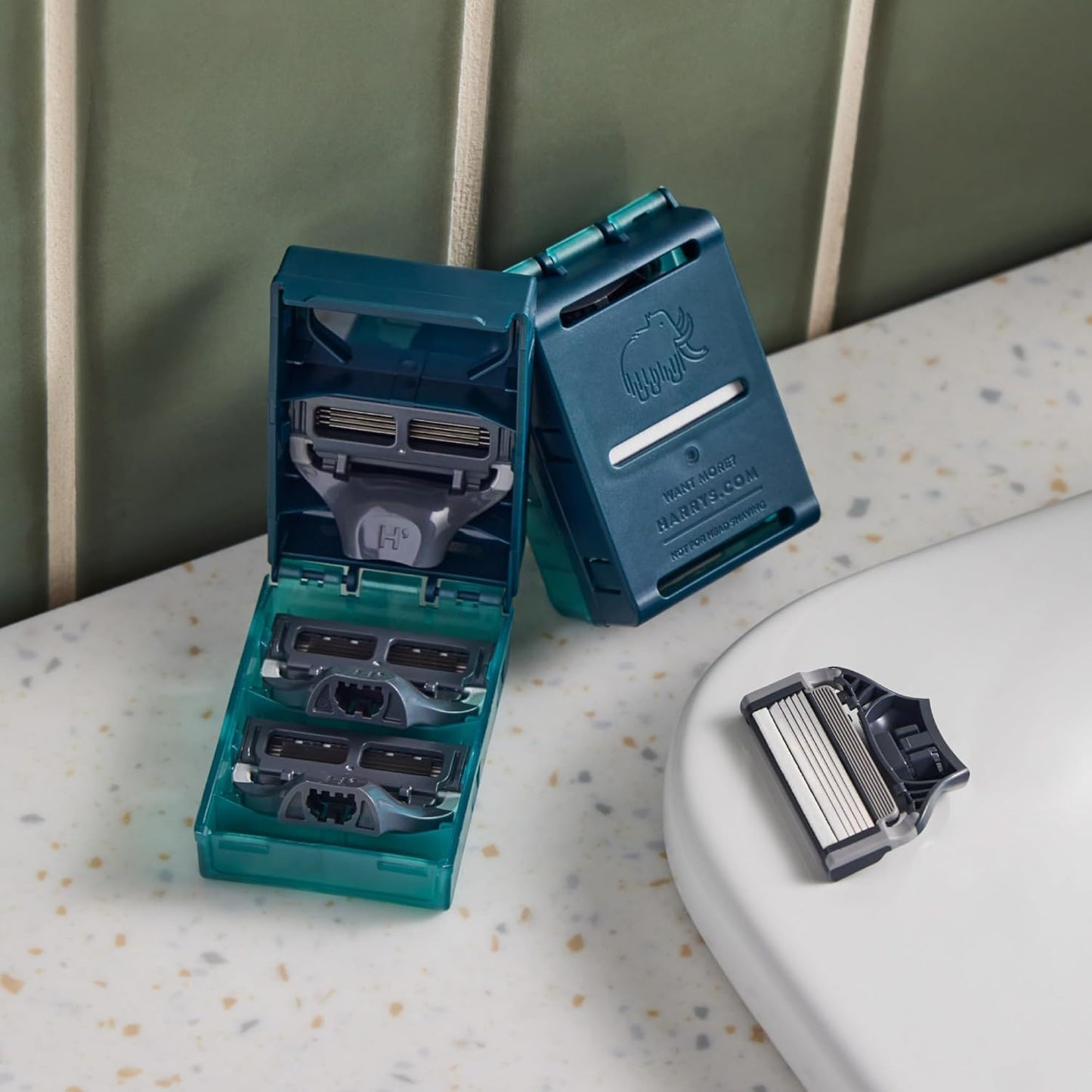 Harry's Original Razor Blades for Men - 14 Count - Premium Razor Blade Refill Cartridges - German Engineered