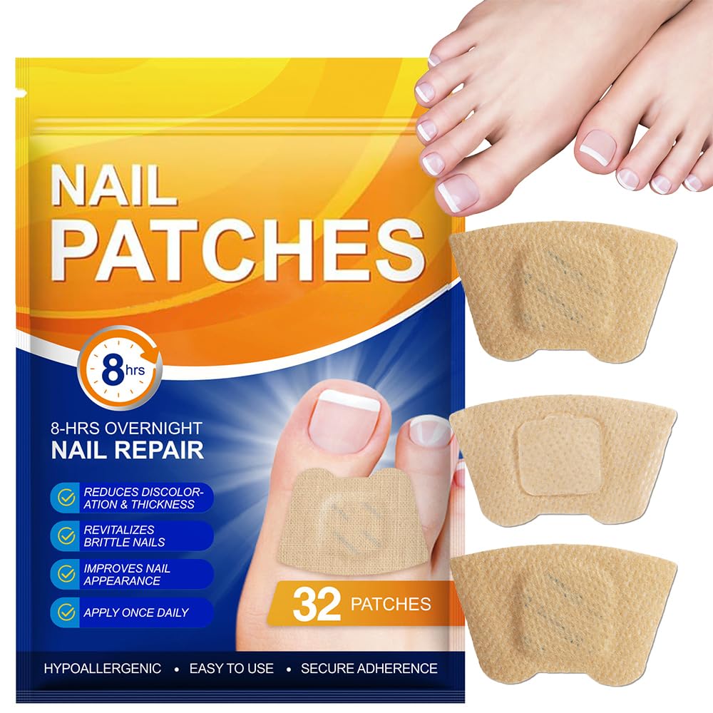 Toenail Care Patches - Overnight Treatment for Dry & Damaged Nails | 2 Pack, Easy Application