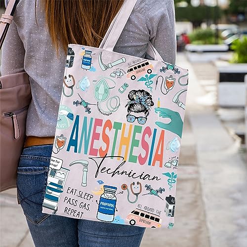Anesthesia Tech Canvas Tote Bag - Perfect CRNA Gift