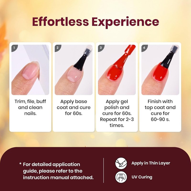 Beetles Gel Nail Polish Set - 6 Vibrant Colors for DIY Nail Art | UV/LED Compatible Manicure Kit