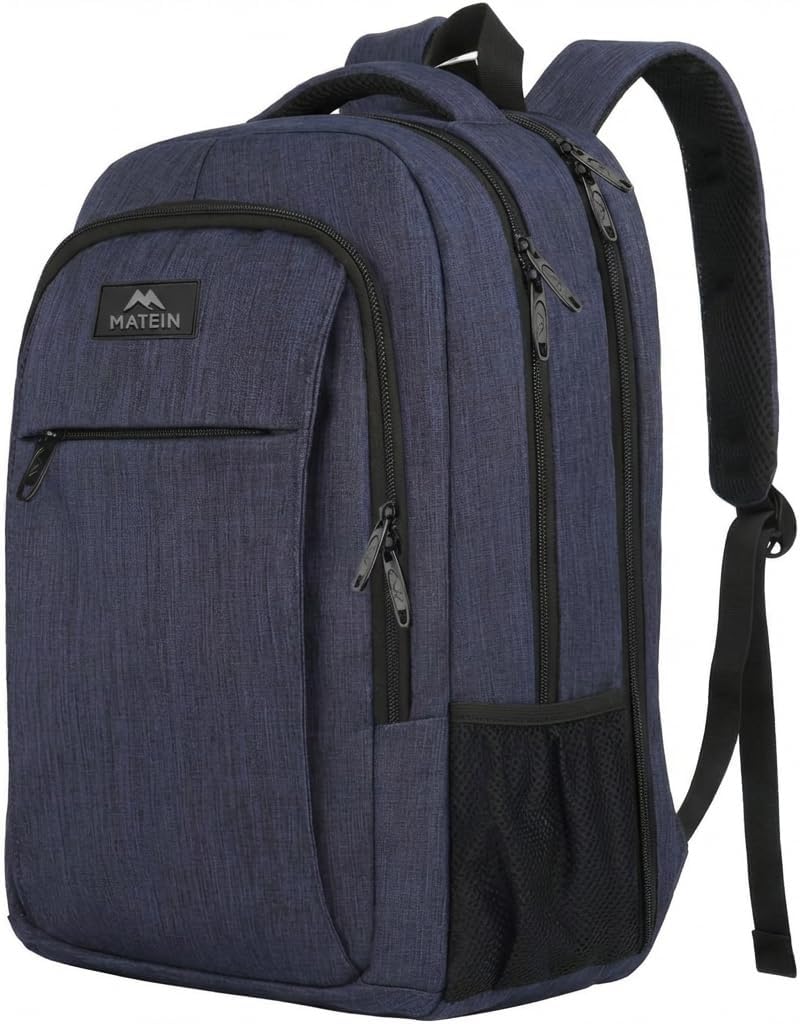 MATEIN Travel Laptop Backpack - Anti-Theft Water-Resistant Bag for 15.6" Laptops | Grey