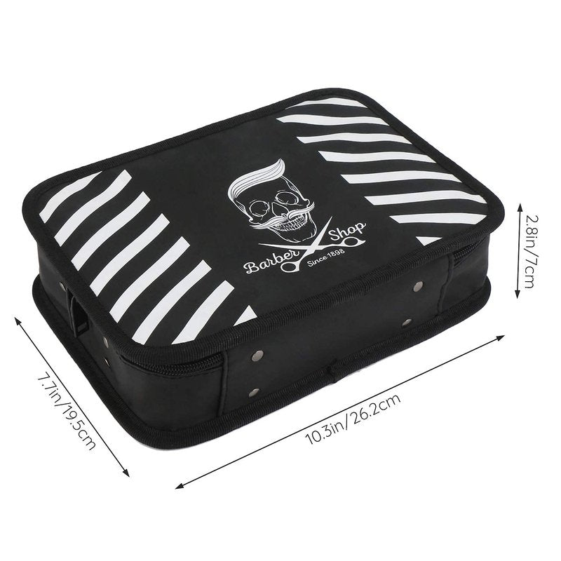 Segbeauty Barber Carrying Case, Stylist Tool Storage Bag for Clippers Scissor Clips Trimmer Grooming Kit, Hair Styling Accessories Organizer, Portable Travel Professional Hair Salon Equipment