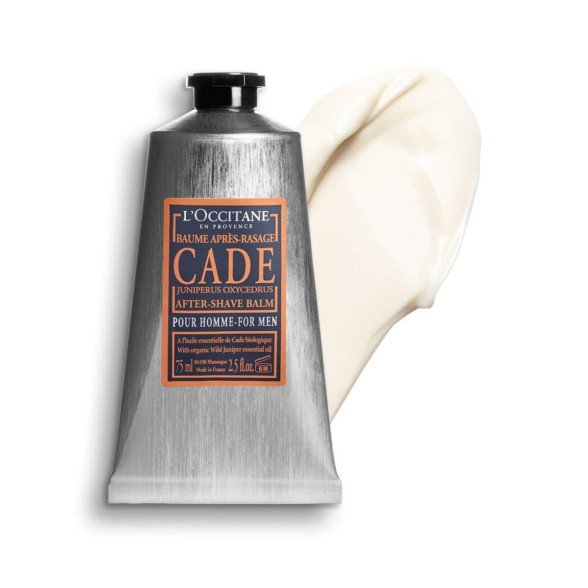 L'OCCITANE Soothing Cade After Shave Balm, 2.5 Fl. Oz: Hydrating, Soothe After Shave, Reduce feelings of irritation, With Shea Butter + Cade Essential Oil