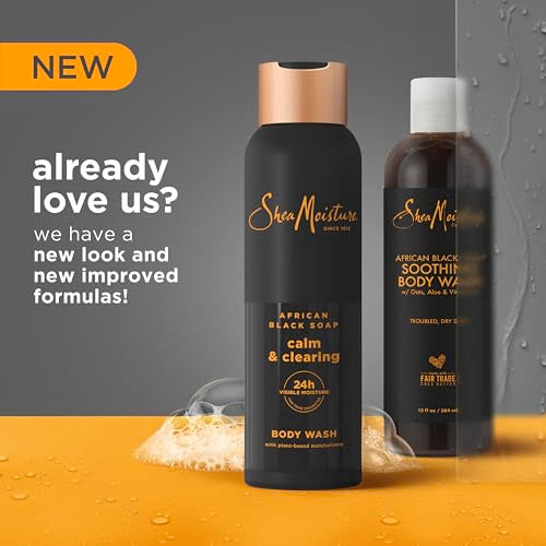 SheaMoisture African Black Soap Body Wash - 18 Oz for 24H Moisture