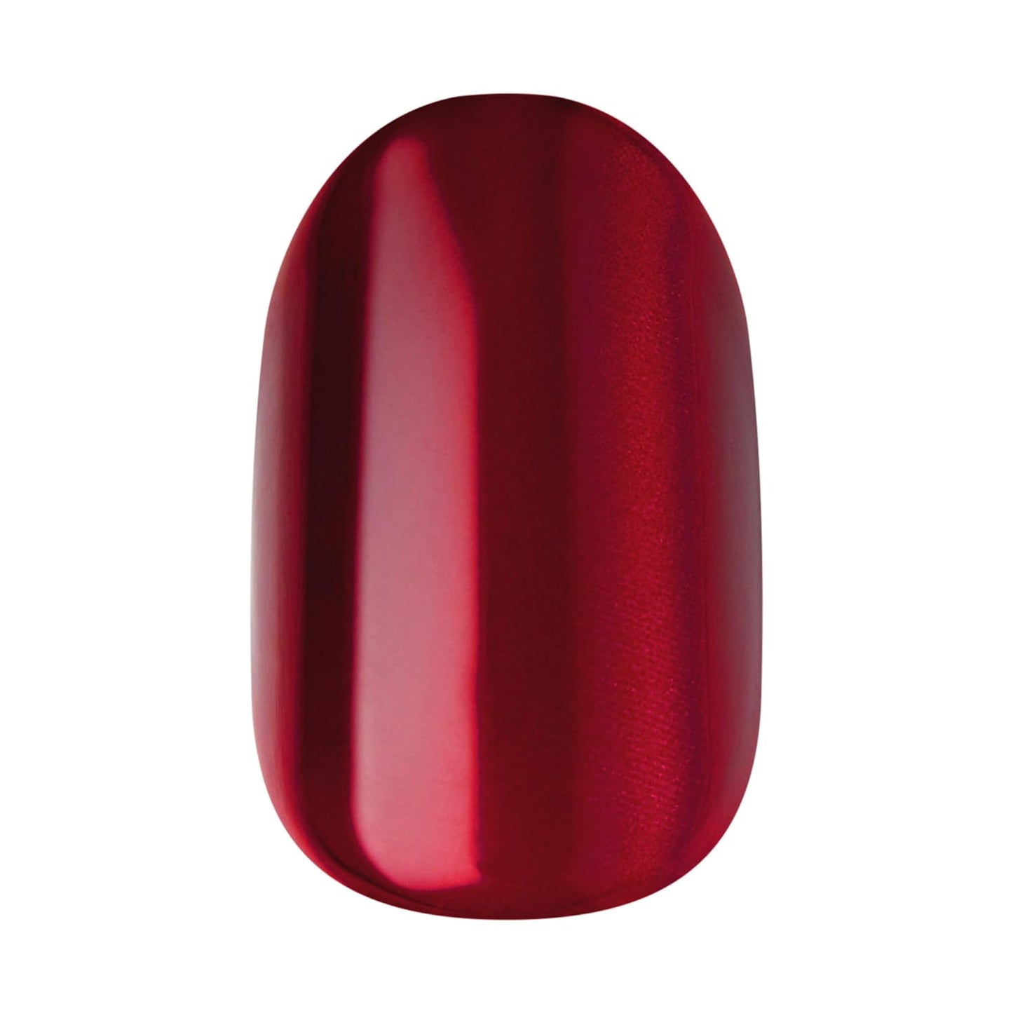 Impress Press-On Nails - Hidden Gem Red Oval, Short Size | 30 Nails, Prep Pad & Accessories