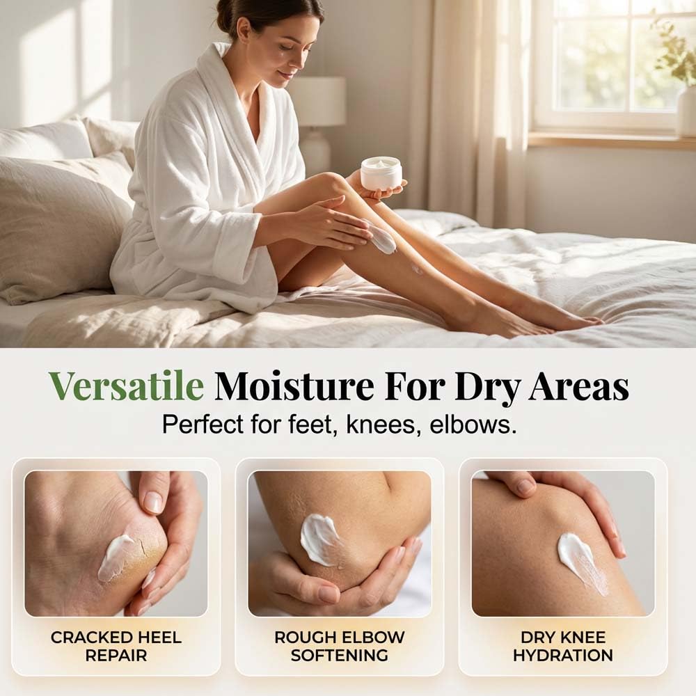 Tea Tree Oil Foot Cream - Intensive Moisturizing Balm for Dry, Cracked Feet | Repair & Soften Rough Heels (1)