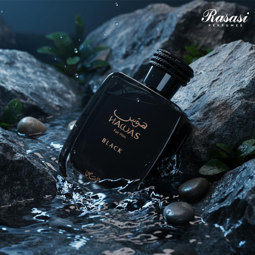 Rasasi Hawas Black - Men's Fragrance | Exotic Notes & Long-Lasting Scent