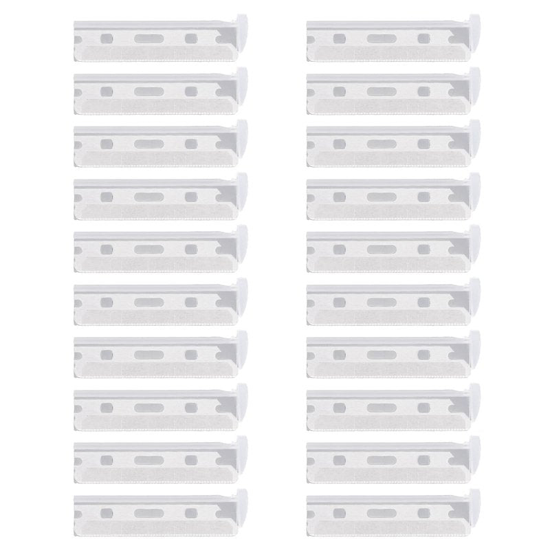 20pcs Replacement Blades for Tweezerman Facial Razor, Stainless Steel Refills for Women Peach Fuzz Remover & Exfoliating Razor Blades Smooth Radiant Skin