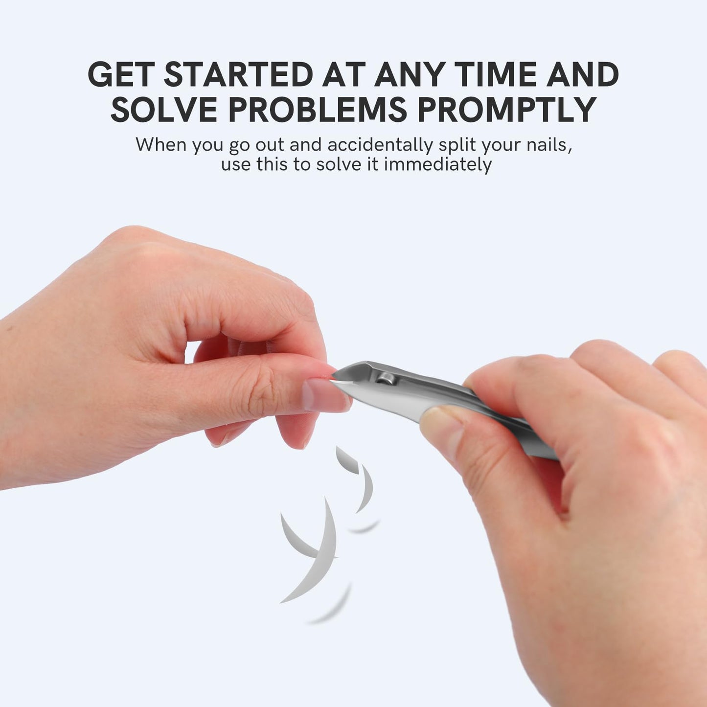 Cuticle Nipper with Pusher, 2-in-1 Portable Cuticle Trimmer with Pouch Tool for Men and Women