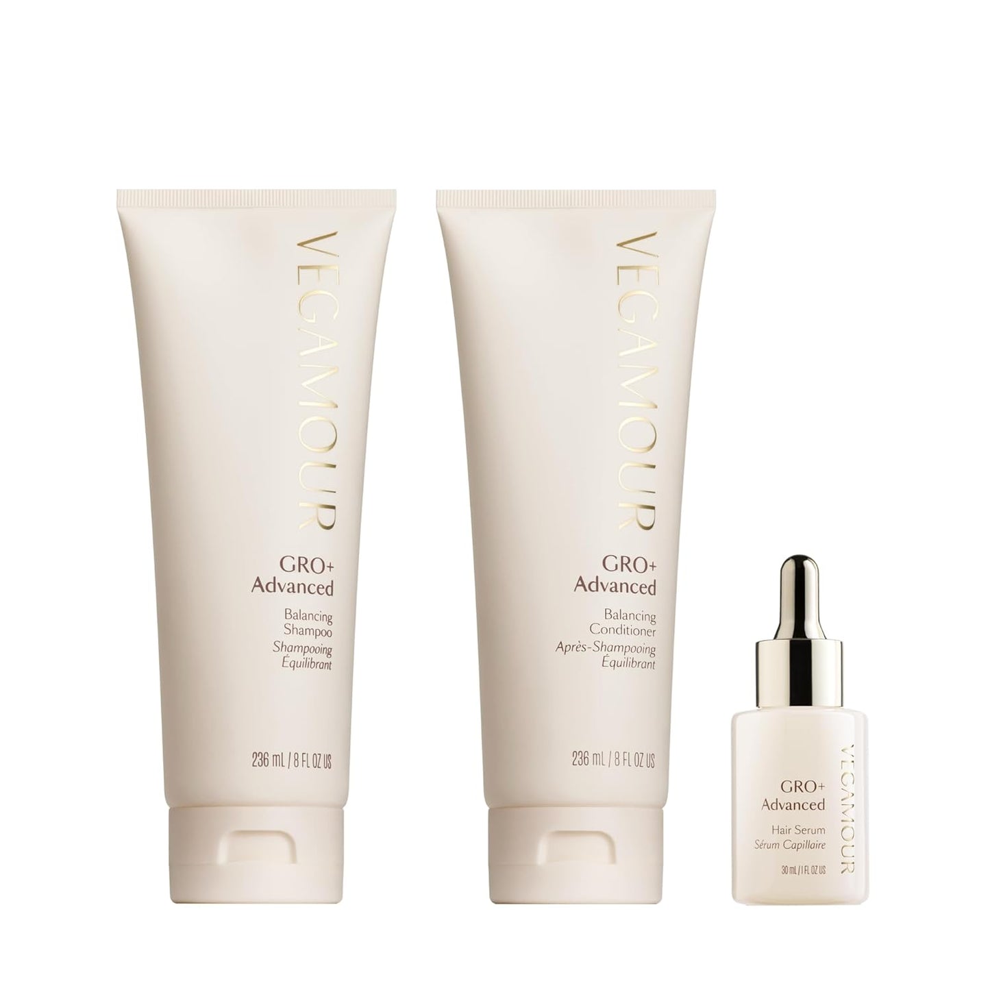VEGAMOUR GRO+ Advanced Essentials Kit - Boost Hair Density, Reduce Shedding | Color Safe, Vegan, Cruelty-Free