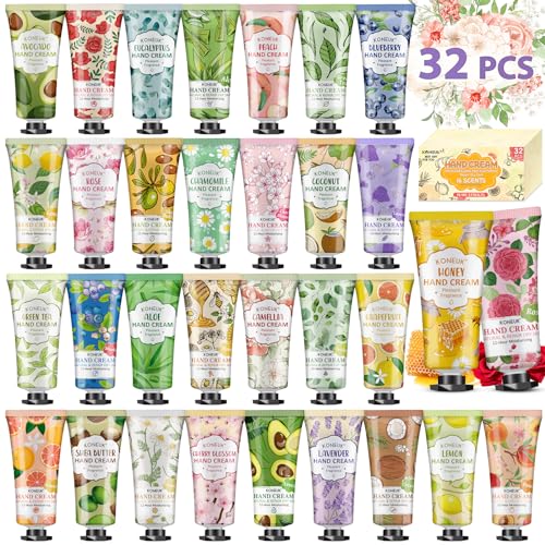 B-32 Pack Hand Cream Gift Set for Women, Travel-Size Moisturizing Lotions