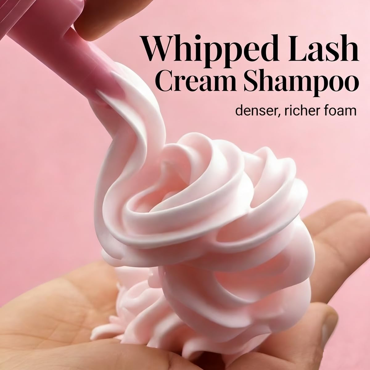 Whipped Lash Shampoo - Gentle Eyelash Extension Cleanser, 100ml | Safe Makeup Remover & Foam Cleaning Kit