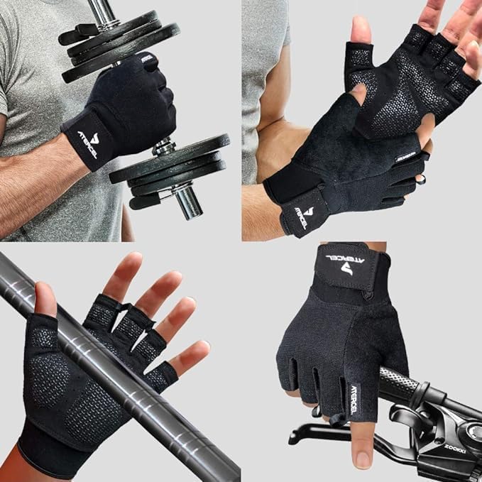 Workout Gloves for Men & Women - Breathable Exercise Gloves for Weight Lifting & Cycling | Snug Fit