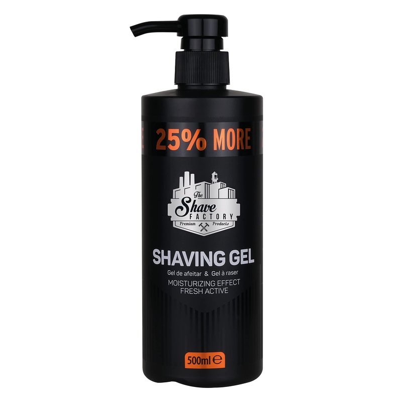 The Shave Factory - Shaving Gel | Non-Irritating | Precise shave on face and body | Shaving gel for men | Moisturizes the skin | 1250ml (42.25fl oz.) (500ml (16.90 Fl. Oz))