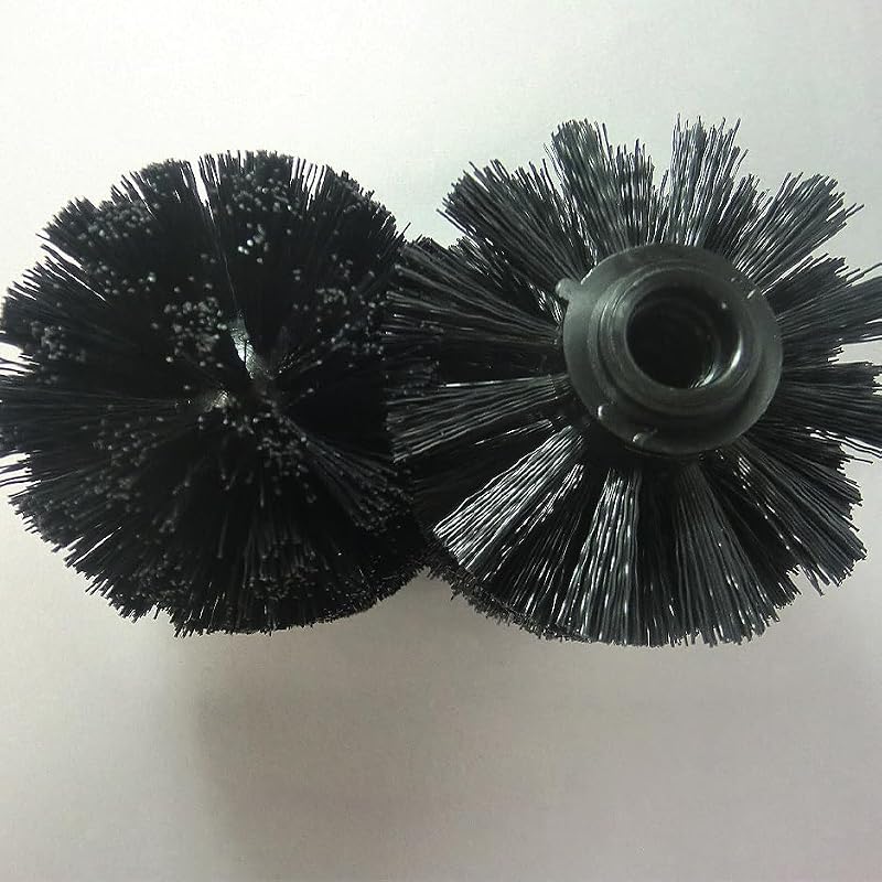 4-Pack Toilet Brush Replacement Heads with Stiff Bristles