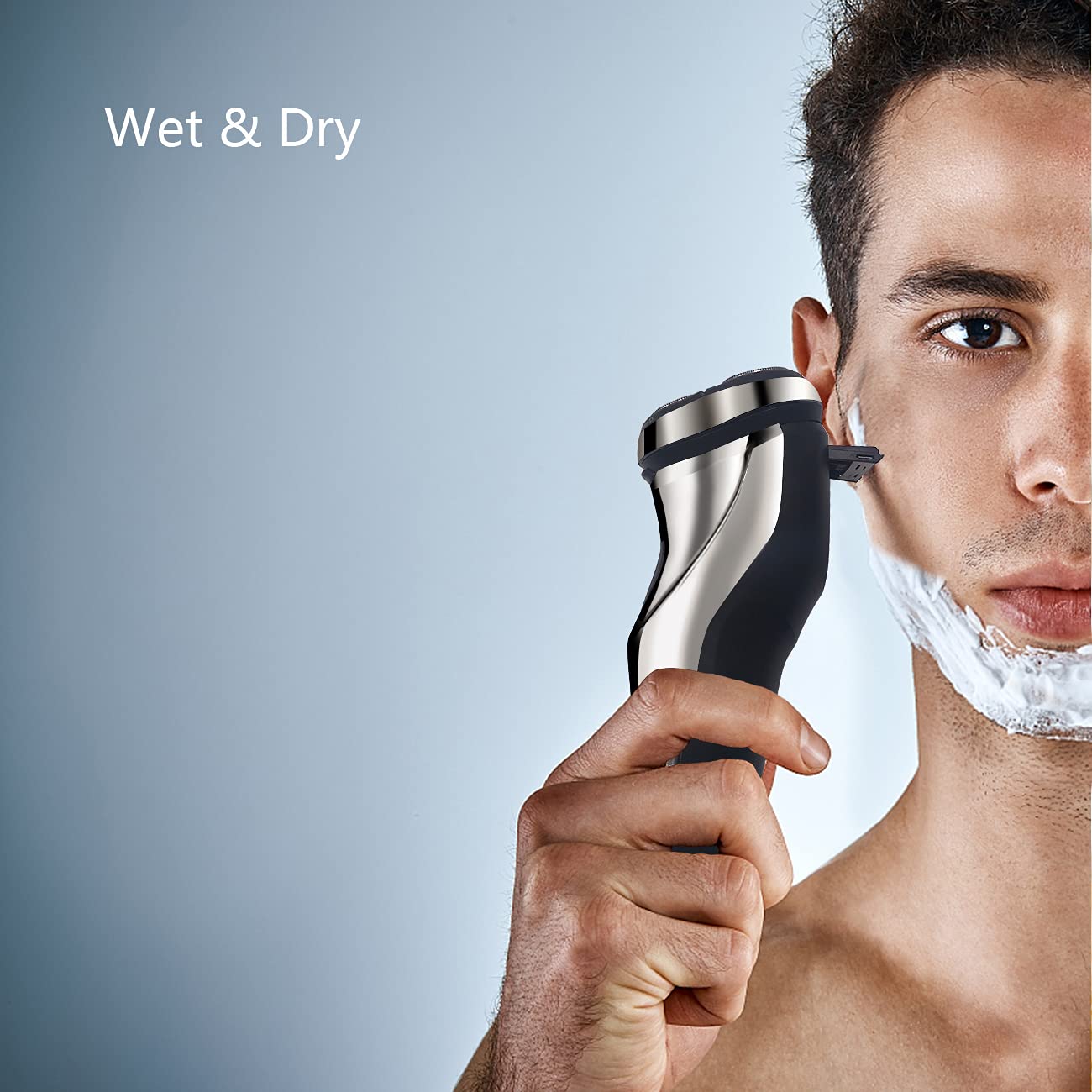 WELIRY Electric Razor for Men Shaver Mens for Shaving with Pop-up Trimmer Electric Rotary Shavers for Men Wet & Dry Cordless Waterproof USB Rechargeable