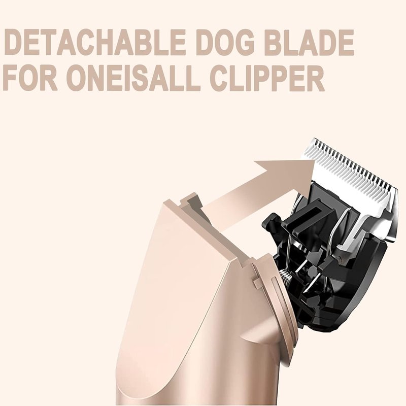 Replacement Blades for Oneisall Low Noise Dog Clippers - Ceramic & Stainless Steel - 2 Pack
