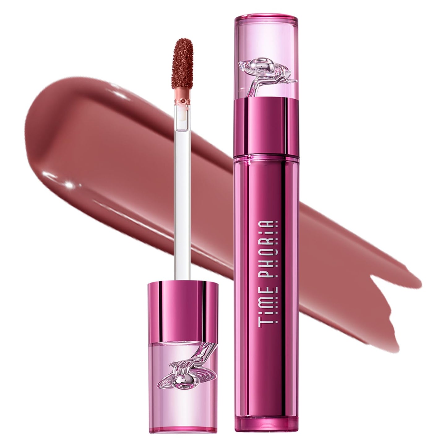 TIMEPHORIA Altera Blurring Tint Lip Stain 012 Hush, Nude Pink Glossy to Soft Matte Finish, Blur Lip Lines, Weightless No-Sticky Airy Velvet Texture, Vibrant Hydrating Long-Lasting Lip Makeup