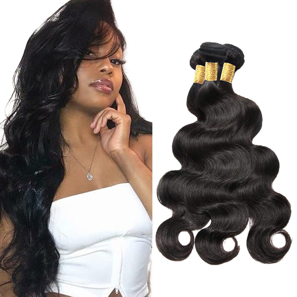 28 30 32 Inch Body Wave Bundles Human Hair Body Wave Bundles Black Human Hair Bundle Unprocessed Virgin Bundle 150g