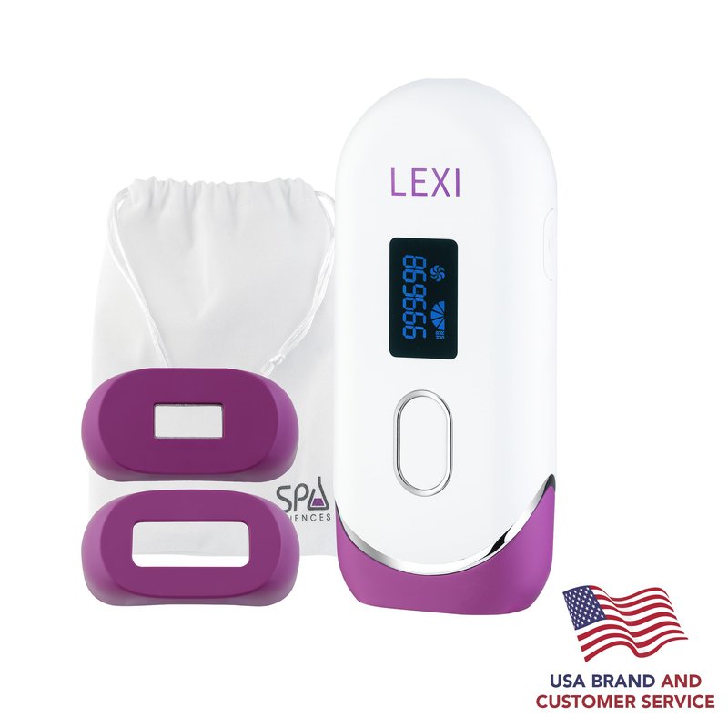 Spa Sciences - LEXI - Painless Permanent IPL Hair Removal System - FDA Cleared with 999,999 flashes, Auto Flash, and Skin Sensor