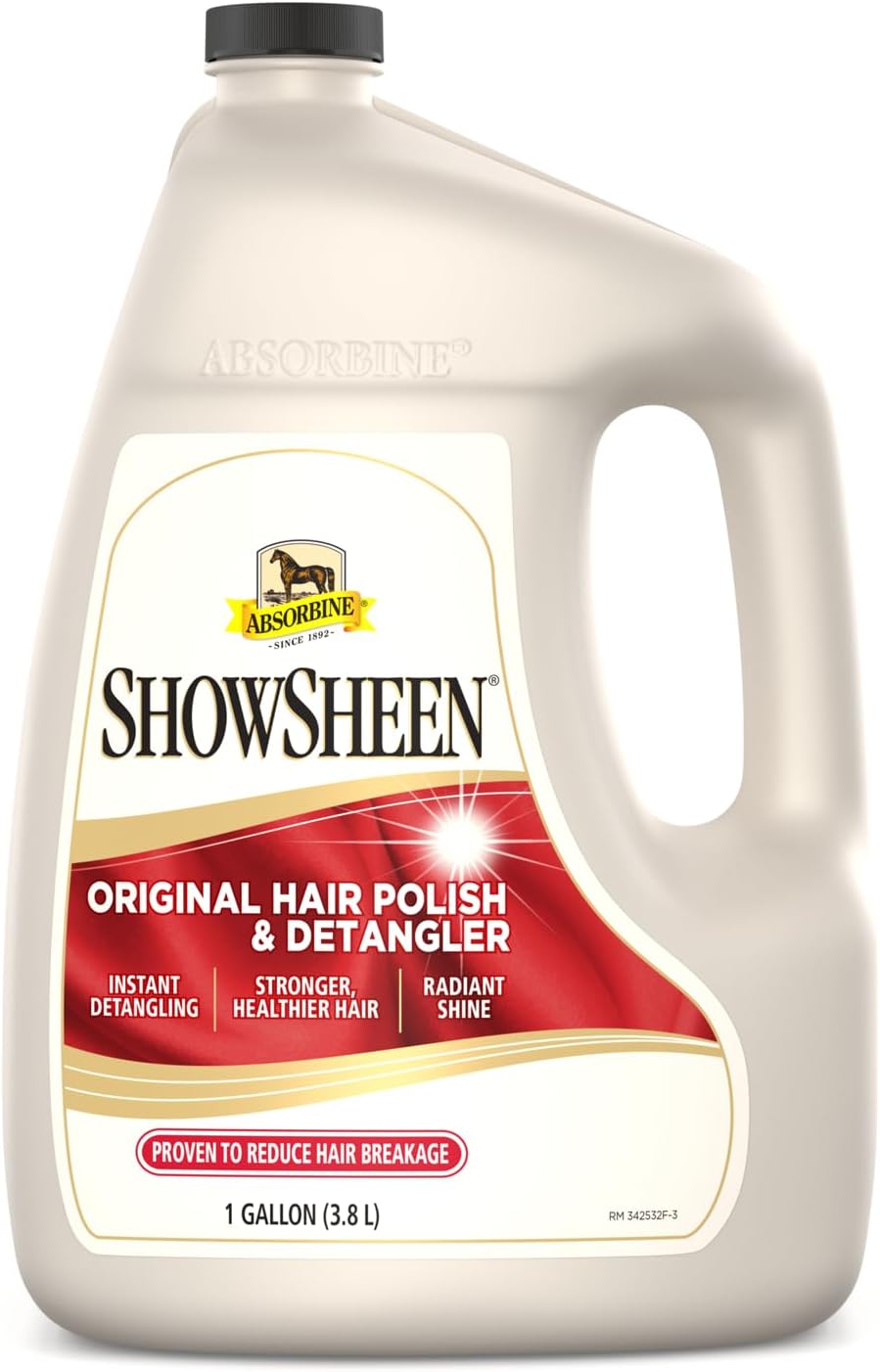 Absorbine ShowSheen Hair Polish & Detangler - 32oz Spray for Horses & Dogs | Instant Detangling & Shine