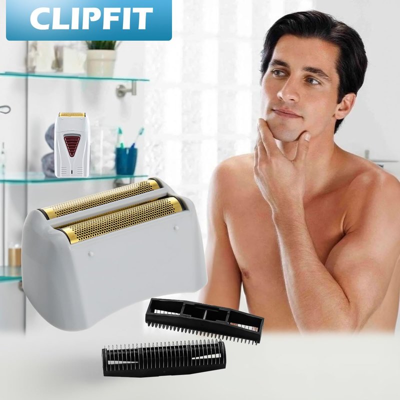 Foil Shaver Replacement Foil Compatible with Andis Foil Shaver TS1 (17150, 17235, 17220) and TS2 (17200), 2Pack