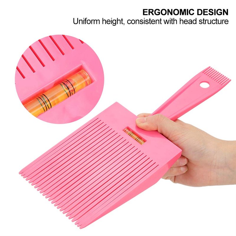 Hair Comb Flat Top Comb Haircut Level Comb Wide Tooth Hair Comb Styling Comb with Accurate Water Leveling System Hairdressing Tool