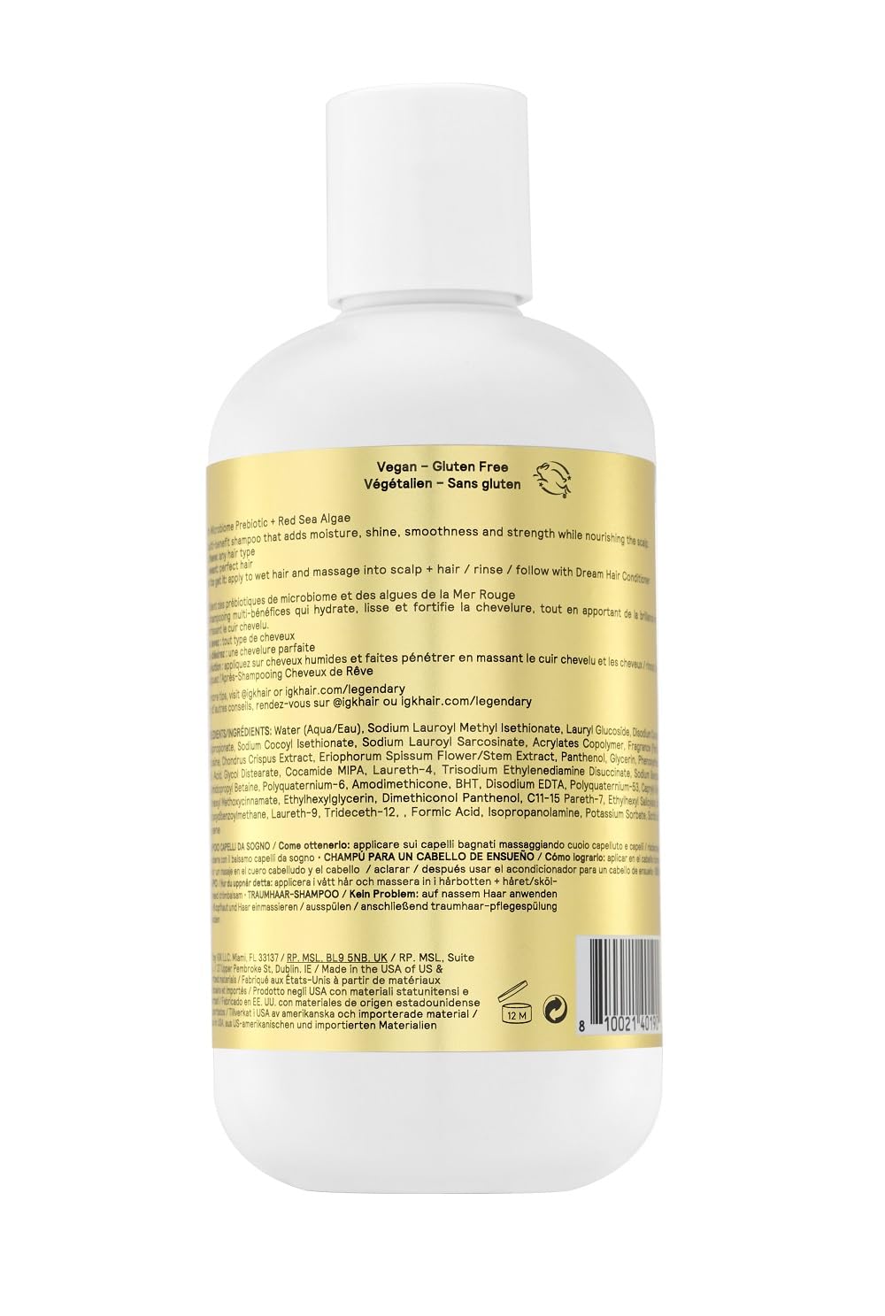 Legendary Dream Hair Shampoo - Hydrating Formula for Soft, Shiny Hair | Lightweight & Bouncy