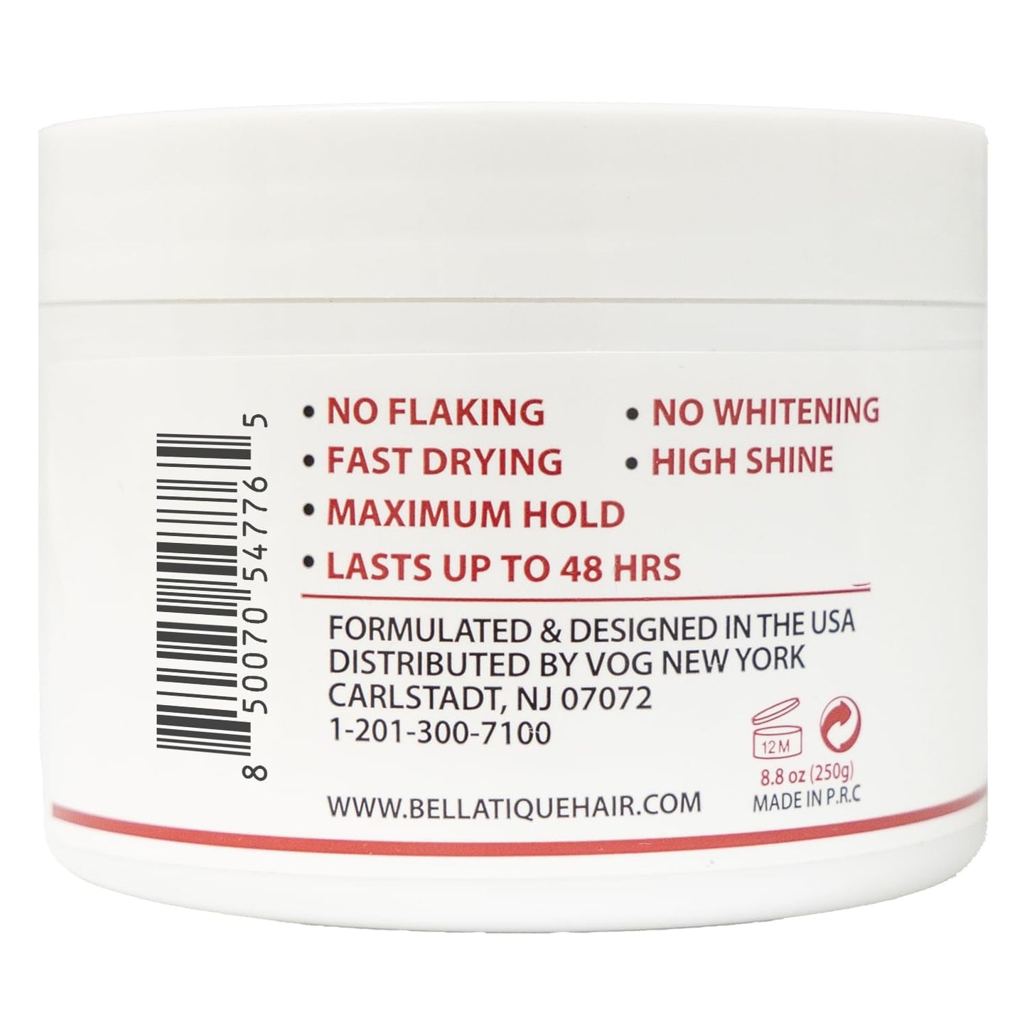 Edge Control & Braiding Gel for Natural Hair - Maximum Hold, No Flaking, Fast Drying | 8.8 oz